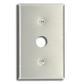 Leviton 84037-40 Commercial Grade 1-Gang .625" Dia. Hole Phone or Cable Outlet - Strap Mount